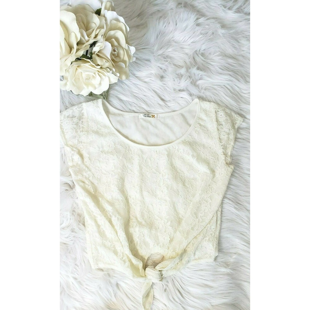 Once After Another Nice Claup Cream Lace Eyelet S